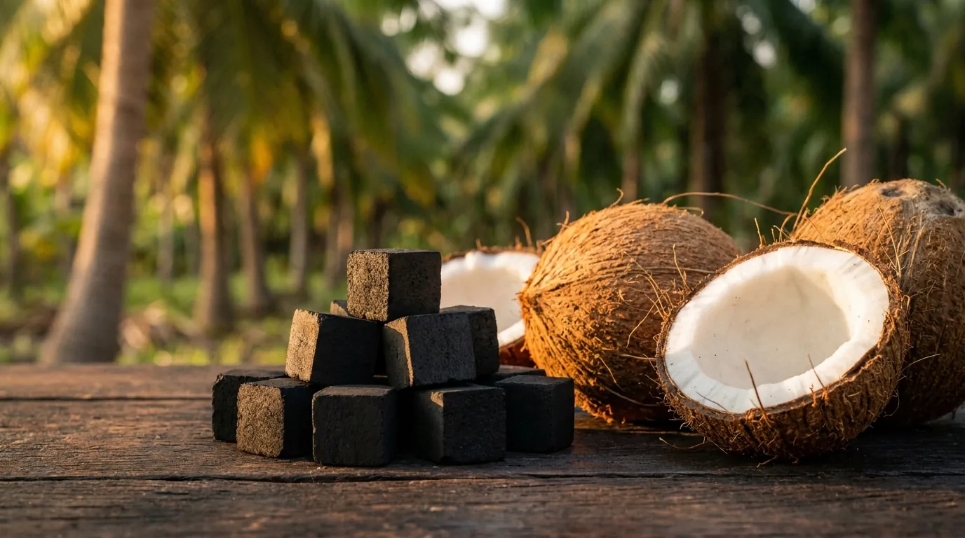O Que Torna o Carvão de Coco Indonésio a Escolha Premium